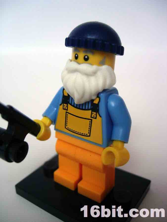 Stand & Free Gift! NEW Lego CMF Series 3 Fisherman col03-1 inc 