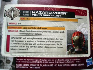 Hasbro G.I. Joe 30th Anniversary Hazard-Viper Action Figure