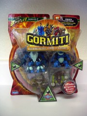 Playmates Gormiti Spores, Cannon Trunk, Hypnofrog, and Carrapax Action Figures