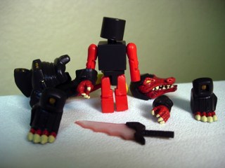 Diamond Select Battle Beasts Minimates Carry Case Red Alligator Action Figure