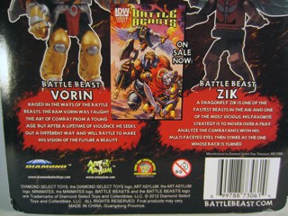 Diamond Select Battle Beasts Minimates SDCC 2012 Vorin & Zik Minimates Figures