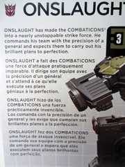 Hasbro Transformers Generations Combiner Wars Onslaught Action Figure