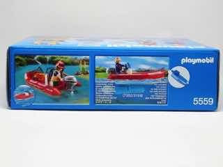 Playmobil Wild Life 5559 Inflatable Boat with Explorers Figure Set