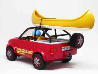 Playmobil 5898 4-Wheel Drive with Kayak and Ranger Figure Set