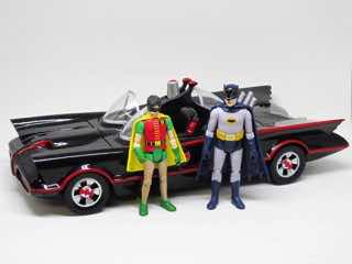 Funko 9POA Batman 1966 TV Series Batman and Robin Action Figures with Batmobile Vehicle