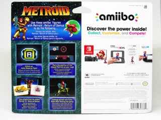 Nintendo Metroid Samus Aran and Metroid Amiibo