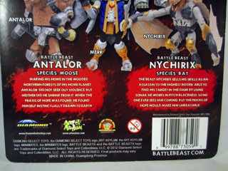 Diamond Select Battle Beasts Minimates Antalor and Nychirix Action Figures
