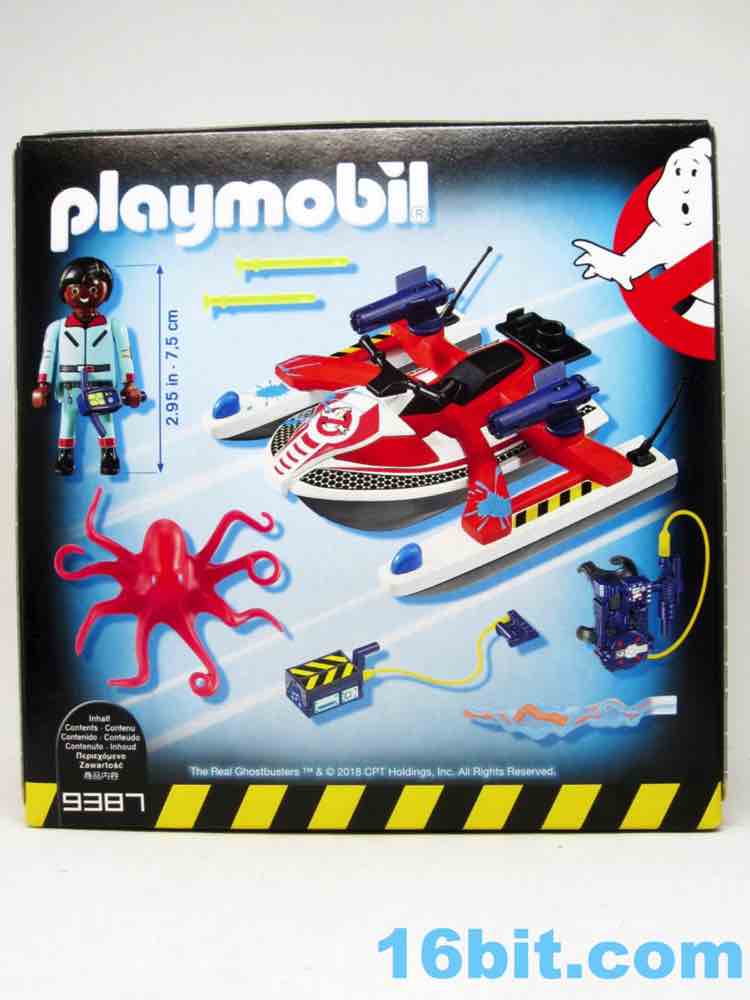Playmobil Ghostbusters Zeddemore With Aqua Scooter Building Set 9387 NEW Toys 