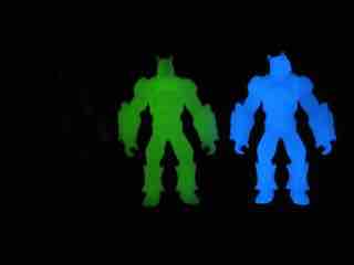 Plastic Imagination Rise of the Beasts Rhino and Scorpion - Blue and Green Glow Action Figures Set