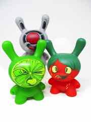 Sonic Drive-In Kidrobot Dunny Strawberry, Lime, and Red Button Action Figures