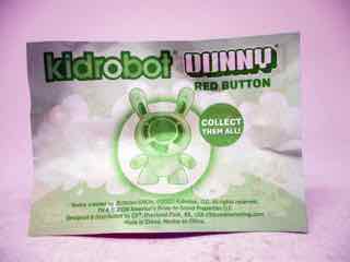 Kidrobot Dunny Strawberry, Lime, and Red Button Action Figure