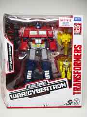 Transformers Generations War for Cybertron Trilogy Optimus Prime with Enerax and Sheeldron Action Figure