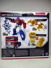 Transformers Generations War for Cybertron Trilogy Optimus Prime with Enerax and Sheeldron Action Figure