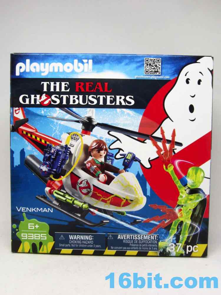 Playmobil 9385 The Real Ghostbusters Venkman mit Helikopter mit Figuren Kinder 