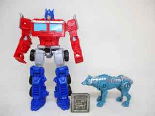 Hasbro Transformers Rise of the Beasts Deluxe Beast Weaponizers Optimus Prime and Chainclaw Figure