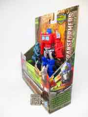 Hasbro Transformers Rise of the Beasts Deluxe Beast Weaponizers Optimus Prime and Chainclaw Figure