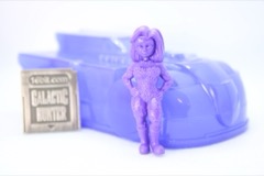 Culture Fly Batman Tiny Mights Purple Poison Ivy, Red Clayface, and Yellow Batgirl Minifigures with Case